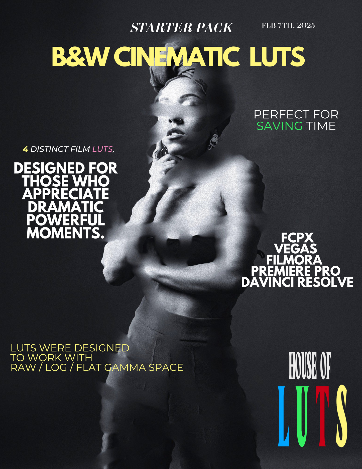 Cinematic B&W Luts [STARTER PACK]